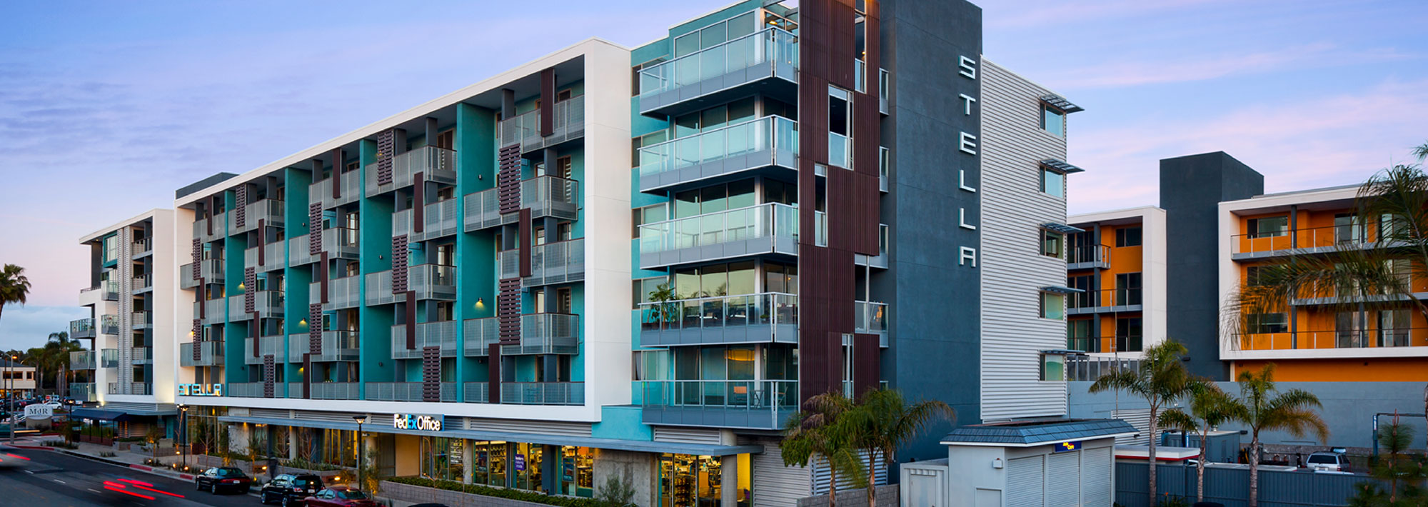 The Stella Hotel, a modern architectural gem, stands prominently in downtown San Diego, showcasing urban elegance.